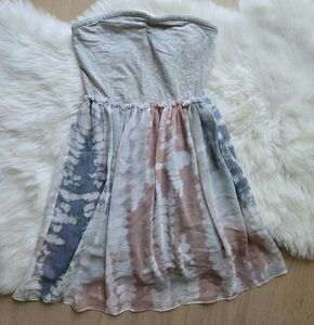 Tie-Dye Strapless Dress